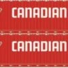 Athearn 28533 HO Scale 60' Intermodal (Don Fang) Container Canadian Tire CDAU 2 Pack #3