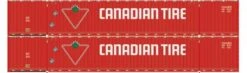 Athearn 28533 HO Scale 60' Intermodal (Don Fang) Container Canadian Tire CDAU 2 Pack #3