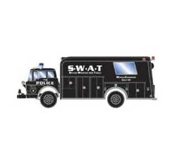 Athearn 29472 HO Scale Ford C Rescue Truck County SWAT Command 99