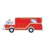 Athearn 29474 HO Scale Ford C Rescue Truck Rural Fire District HAZMAT 1