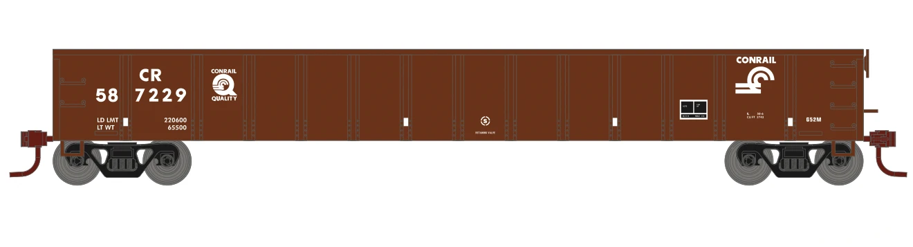 Athearn 6623 N Scale 52' Mill Gondola Conrail Quality CR 587229