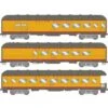Athearn 73037 HO Scale Arch Roof Passenger 3 Car Set Union Pacific UP