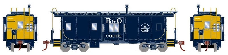Athearn 75001 HO Scale Bay Window Caboose Baltimore & Ohio B&O C3025 - NOS - Image 2