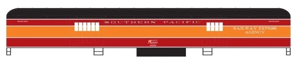 Athearn 78784 HO Scale Heavyweight Passenger Car Baggage Southern Pacific DaylightSP 5070 - NO