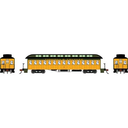Athearn 84864 HO Scale Overland Passenger Car Coach Virginia & Truckee V&T 3 - Image 2