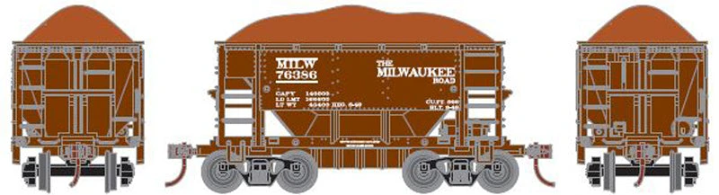 Athearn 87029 HO Scale 24' Ore Car 6 Pack Milwaukee Road MILW #3 - NOS - Image 2