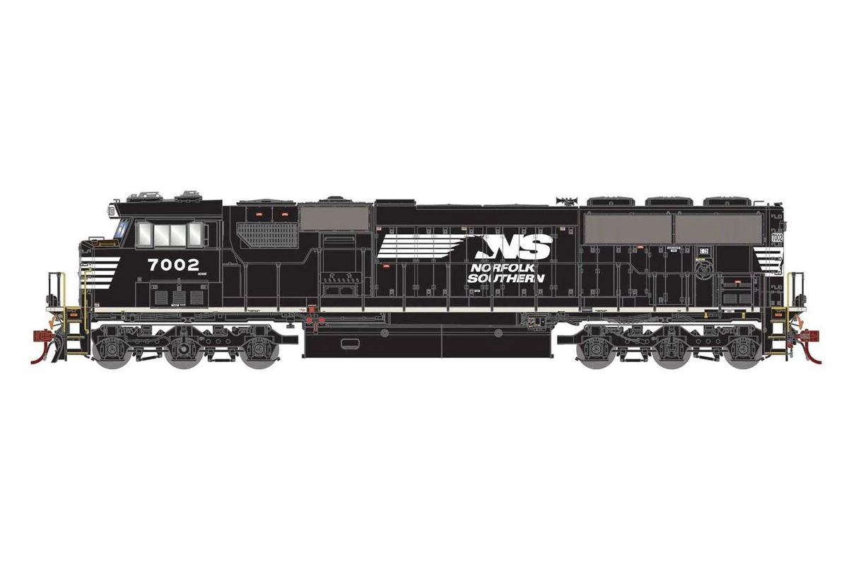 Athearn G65296 HO Scale SD60E Norfolk Southern NS 7002 DCC & Sound