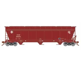 Athearn Genesis G15431 HO Scale ACF 4600 3 Bay Covered Hopper Santa Fe ATSF 314275