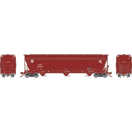 Athearn Genesis G15431 HO Scale ACF 4600 3 Bay Covered Hopper Santa Fe ATSF 314275 - Image 2