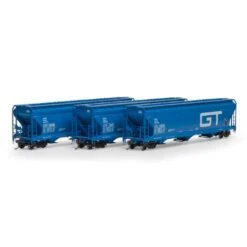 Athearn Genesis G15847 HO Scale ACF 4600 3 Bay Covered Hopper Grand Trunk Western GTW 3 Pack