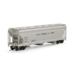 Athearn Genesis G15857 HO Scale ACF 4600 3 Bay Covered Hopper Gulf Mobile & Ohio GM&O 81016