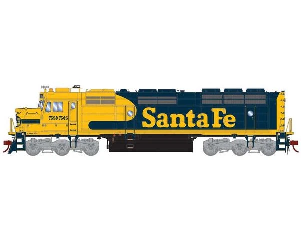 Athearn Genesis G18369 HO Scale EMD F45u Rebuilt Santa Fe ATSF 5956 DCC & Sound