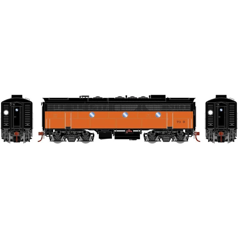 Athearn Genesis G19604 HO Scale EMD F7B Milwaukee Road MILW 73B DC - Image 2