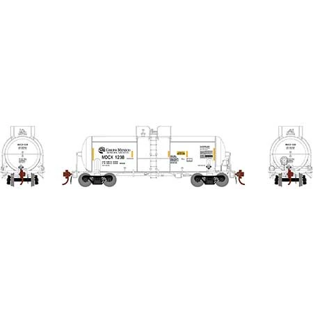 Athearn Genesis G25748 HO Scale 13,000 Gallon Acid Tank Car Grupo Mexico MDCX 1238 - Image 2
