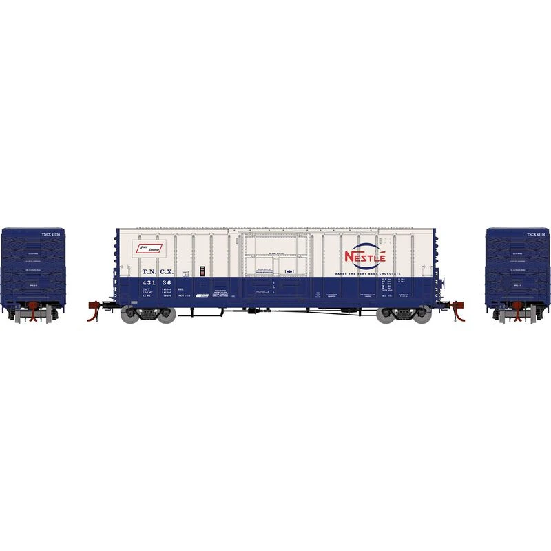 Athearn Genesis G26894 HO Scale 50' PC&F Ext. Post Boxcar Nestle TNCX 43136 - Image 2
