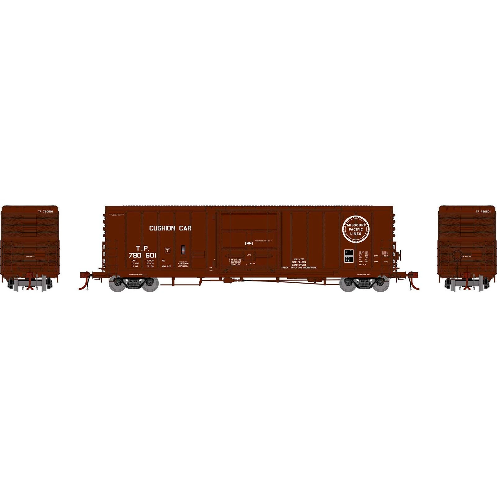Athearn Genesis G26900 HO Scale 50' PC&F Ext. Post Boxcar Texas & Pacific TP 780601 - Image 2