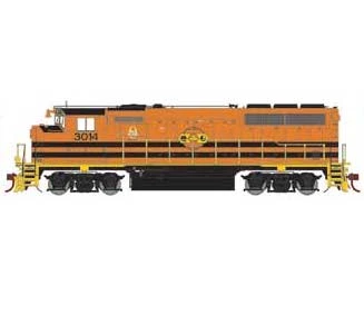 Athearn Genesis G64841 HO Scale GP40-2L Quebec-Gatineau Railway QGRY 3014