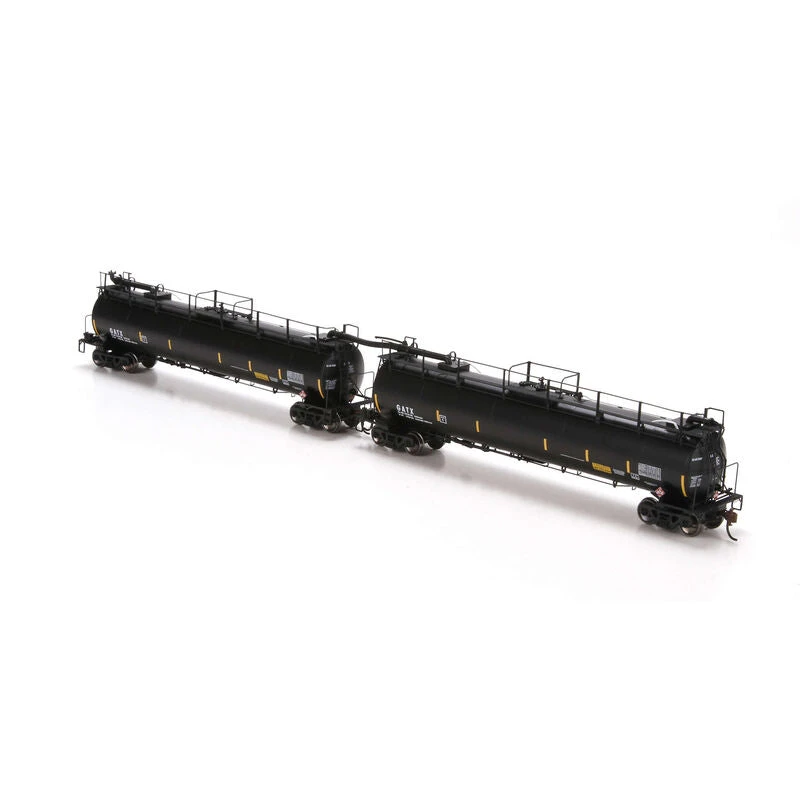 Athearn Genesis G67850 HO Scale Tank Train A/B SetGATX No # - Image 2
