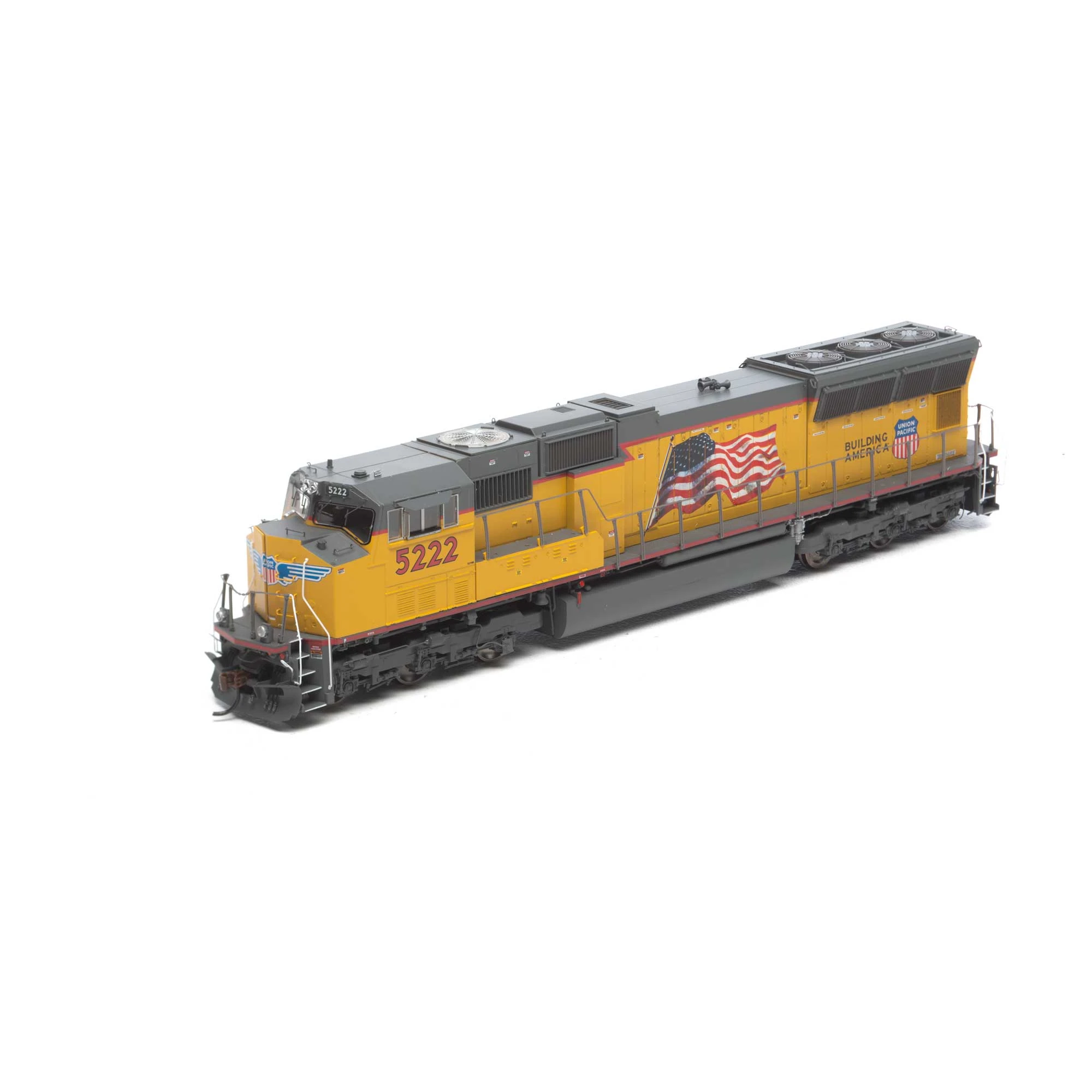 Athearn Genesis G69243 HO Scale EMD SD70M Union Pacific "American Flag" UP 5222 - USED With DCC