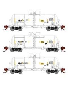 Athearn Genesis GN15332 N Scale 13,000 Gallon Acid Tank Car "White" UTLX 3 Pack