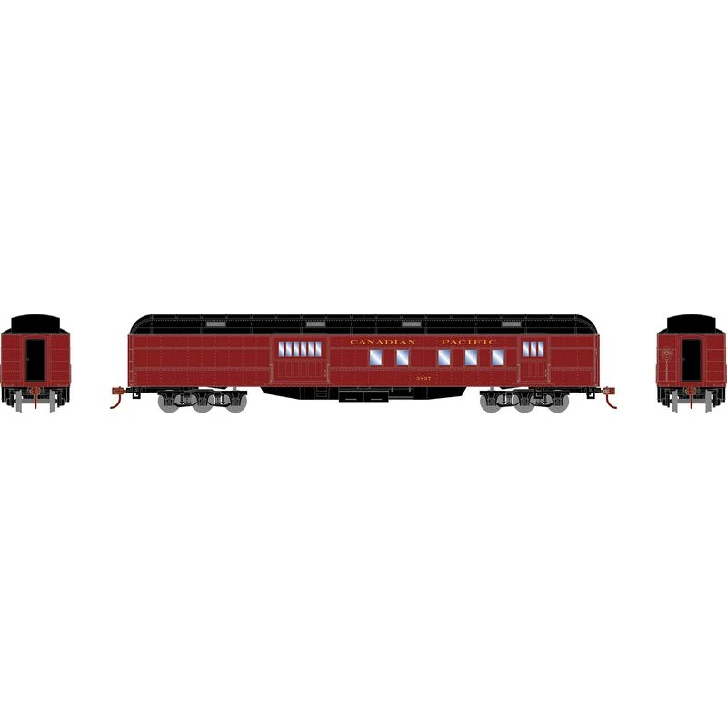 Athearn RTR 88225 HO Scale Heavyweight RPO Passenger Car Canadian Pacific 3837 - Image 2