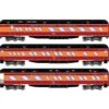 Athearn RTR 88230 HO Scale Heavyweight Passenger 3 Car Set "Daylight" Southern Pacific SP