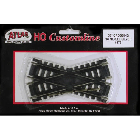 Atlas 173 HO Scale Code 100 Track 30 Degree Custom-Line Crossing - Image 2