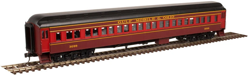 Atlas 20003875 HO Scale Paired Window Coach Gulf Mobile Ohio GM&O 3099 - NOS