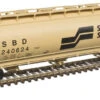 Atlas 20004371 HO 3 Bay Cylindrical Covered Hopper Seaboard SBD 240624