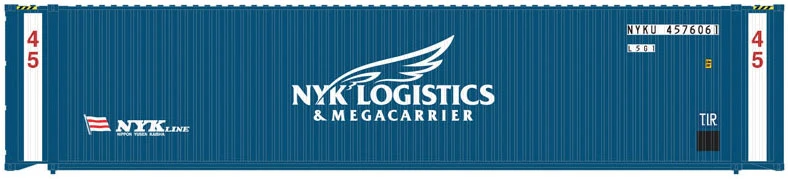 Atlas 20005732 HO Scale 45' Intermodal Container 3-Pack NYK Logistics #1