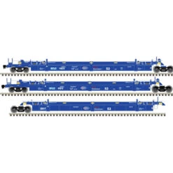 Atlas 20006618 HO Scale Thrall 53' 3-Unit Articulated Well Car BNSF/SFLC 9076