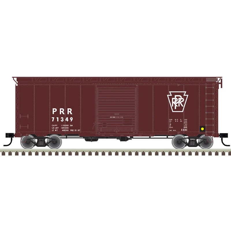 Atlas 20006828 HO Scale 40' Post War Boxcar Pennsylvania PRR 71349