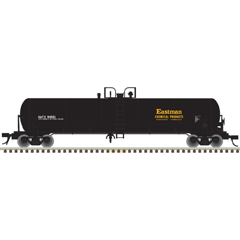 Atlas 20006968 HO Scale 20,700 Gallon Tank Car Eastman Chemicals GATX 99564