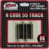 Atlas 2006 N Scale Code 55 Straight Track 1 1/4" 6 Pack