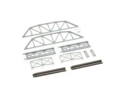Atlas 2571 N Scale Code 80 Through Truss Bridge Kit Silver