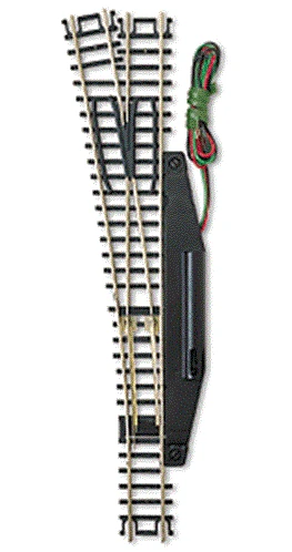 Atlas 2704 N Scale Code 80 #6 Remote Left Hand Turnout
