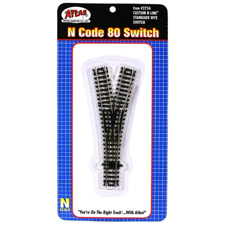 Atlas 2754 N Scale Code 80 Custom Line Wye Turnout