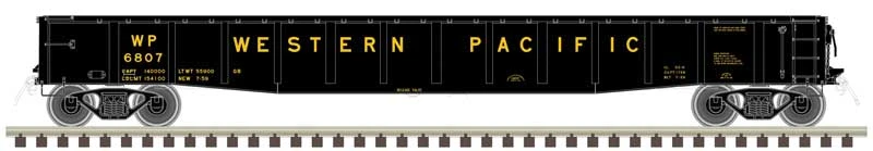 Atlas 50006422 N Scale ACF 70 Ton 52' Gondola Western Pacific WP 6821