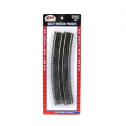 Atlas 535 HO Scale Code 83 22" Radius Curve Track (6-Pack)