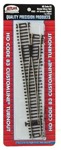 Atlas 562 HO Scale Code 83 #4 Custom Right Hand Turnout