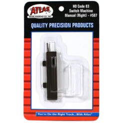 Atlas 587 HO Scale Code 83 Track Manual Right-Hand Switch Machine