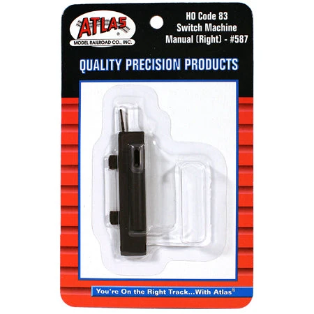 Atlas 587 HO Scale Code 83 Track Manual Right-Hand Switch Machine