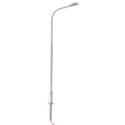 Atlas 70000166 HO Scale Silver Single Arm Streetlight With Cool White LED 3 Pack