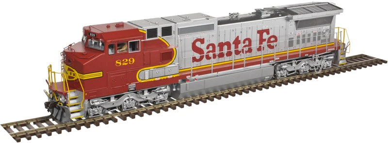 Atlas 9617 HO Scale GE Dash 8-40CW Santa Fe ATSF 834 - USED