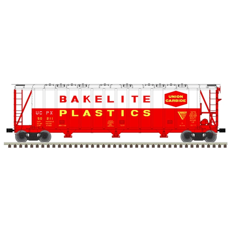 Atlas Master 50006331 N Scale 3500 Dry-Flo Covered Hopper Bakelite Plastics UPCX 50211