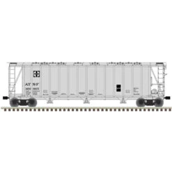 Atlas Master 50006337 N Scale 3500 Dry-Flo Covered Hopper Santa Fe ATSF 300694