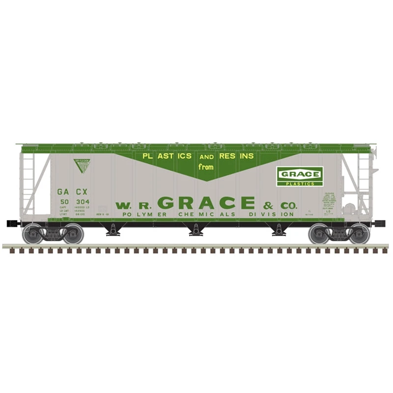 Atlas Master 50006343 N Scale 3500 Dry-Flo Covered Hopper WR GRace GACX 50234