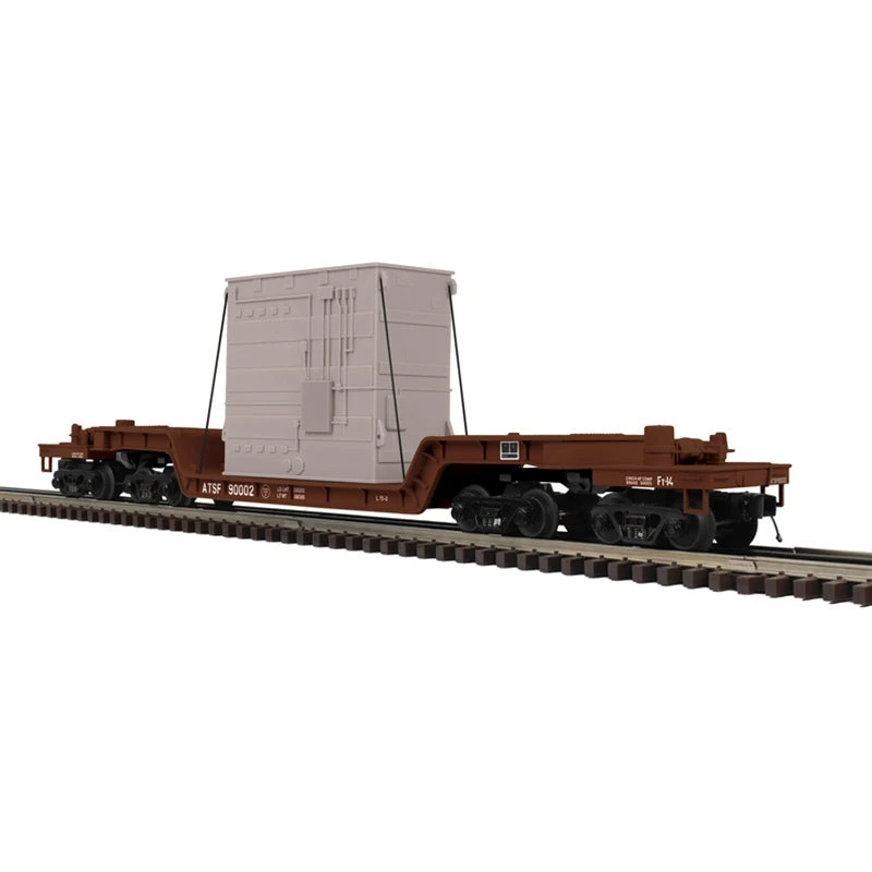 Atlas O Premier 3003052 O Scale 75' Depressed Center Flatcar With Load Santa Fe ATSF