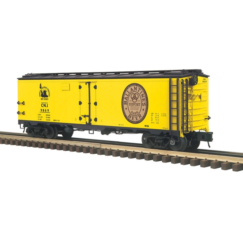 Atlas O Master 3003918C O Scale 40' Steel Reefer Ballantine Export Dark CNJ