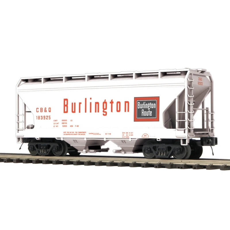 Atlas O Premier 3001091 O Scale 2 Bay Covered Hopper Burlington CB&Q #s Vary